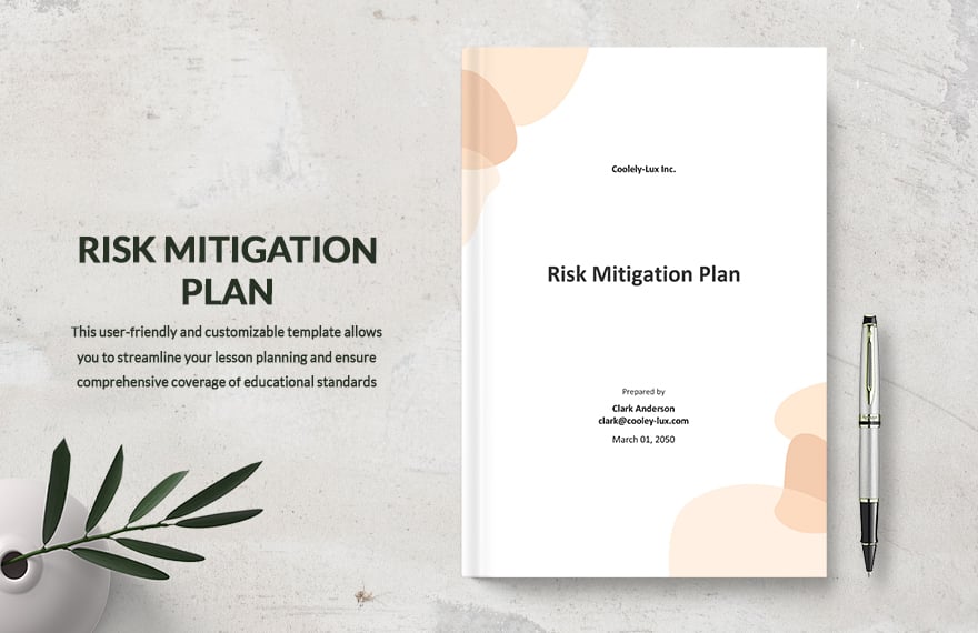 Sample Risk Mitigation Plan Template