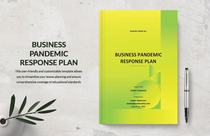 Business Pandemic Response Plan Template