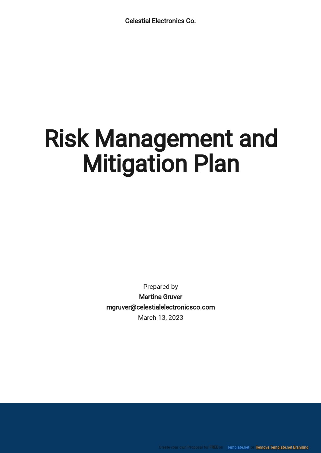 Risk Management And Mitigation Plan Template.jpe