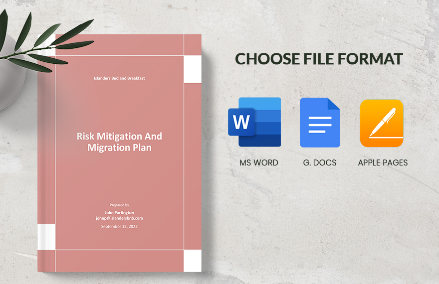 Risk Mitigation And Migration Plan Template