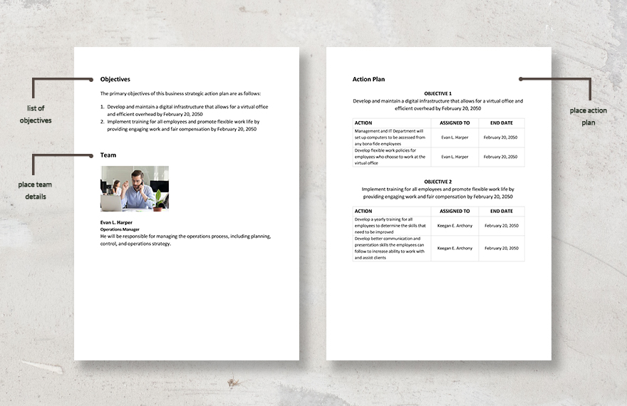 Business Strategic Action Plan Template