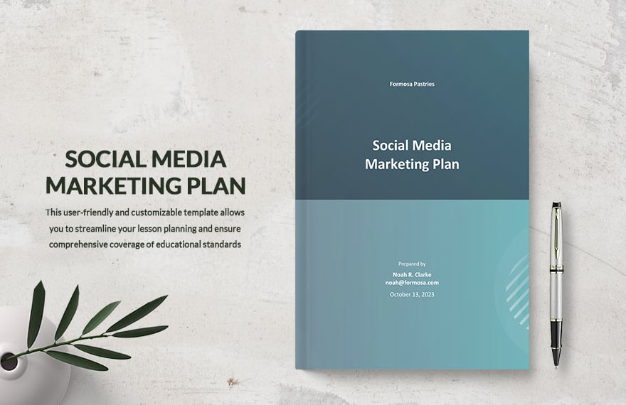 Simple Social Media Marketing Plan Template