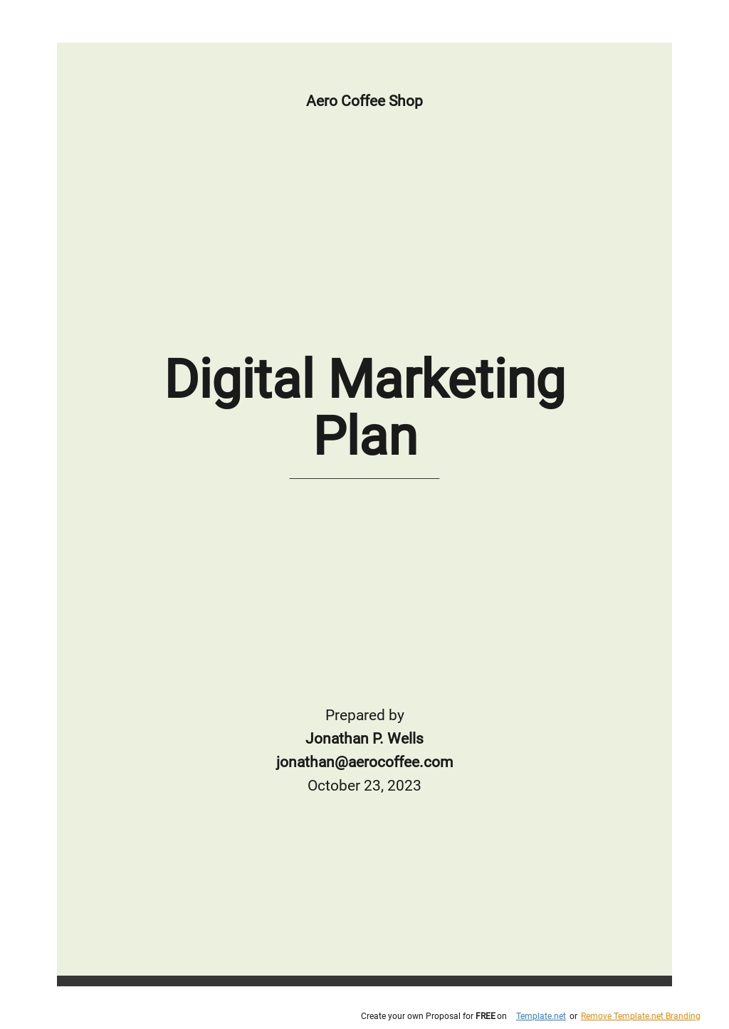 Convenience Store Business Plan Template