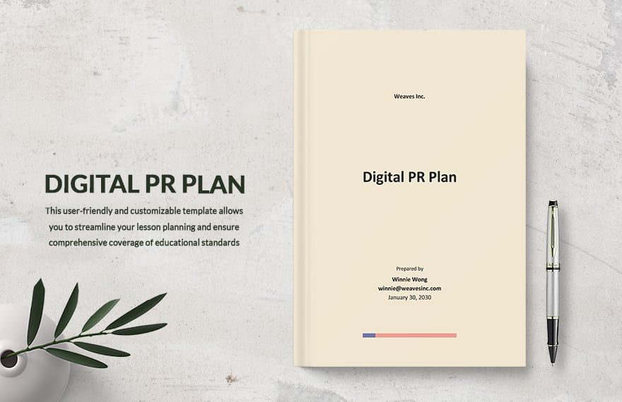 Digital PR Plan Template