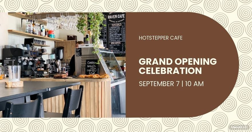 Free Grand Opening Announcement Facebook Post Template