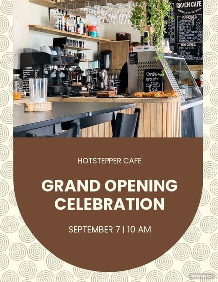 Grand Opening Announcement Flyer Template
