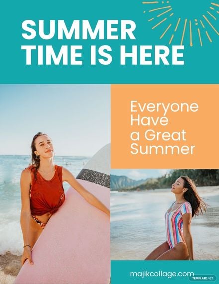 Summer Collage Flyer Template