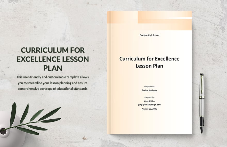 Curriculum for Excellence Lesson Plan Template