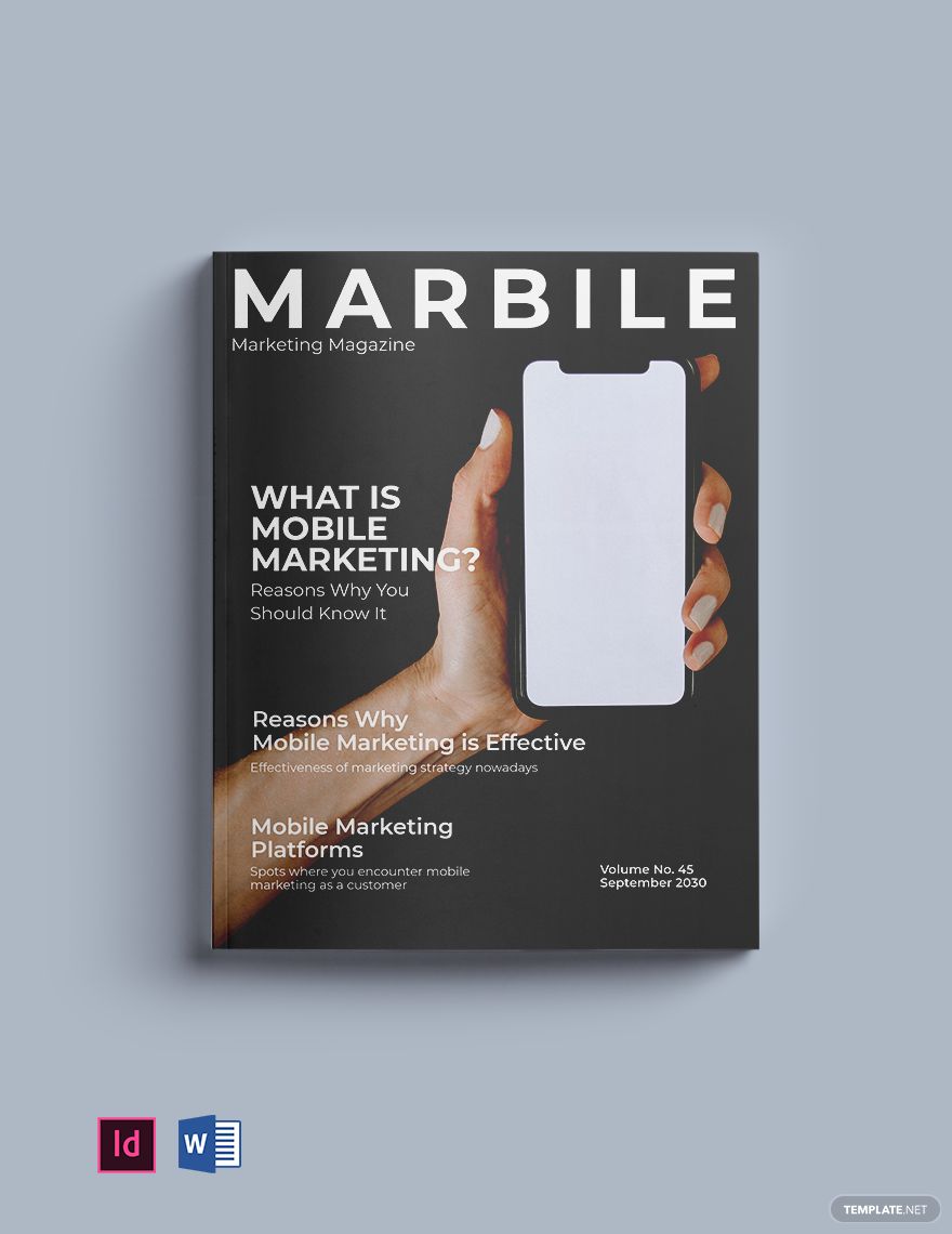 Mobile Marketing Magazine Template