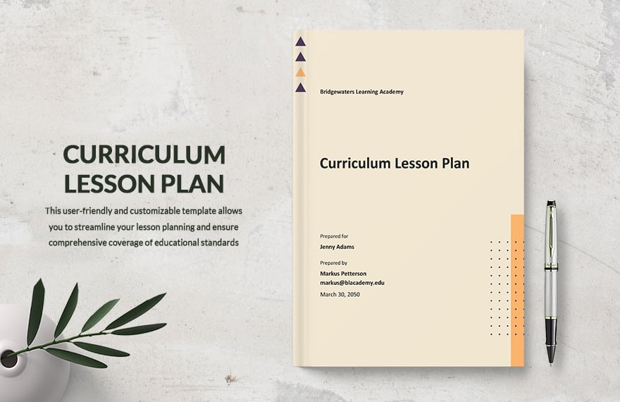 Curriculum Lesson Plan Template