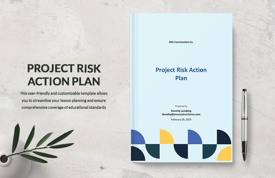 Project Risk Action Plan Template