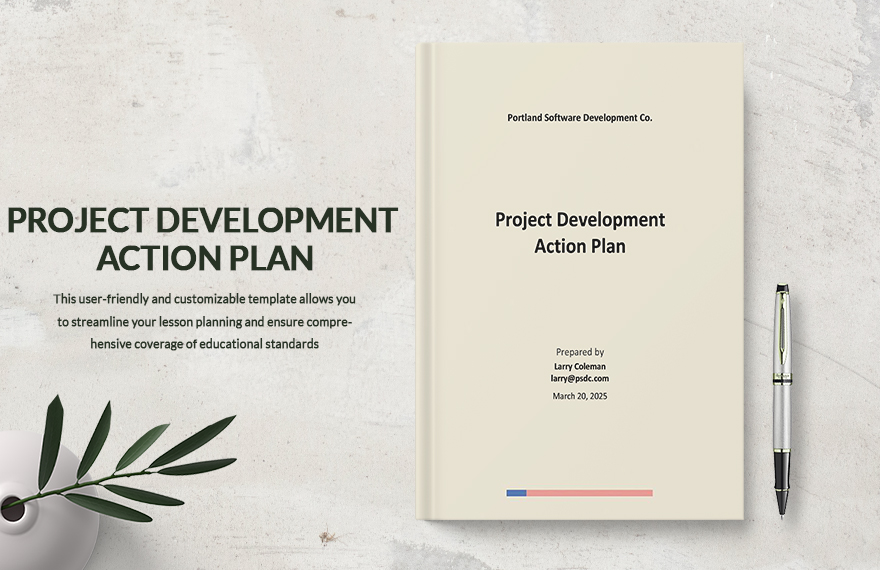 Project Development Action Plan Template in Word, PDF, Google Docs, Pages - Download | Template.net