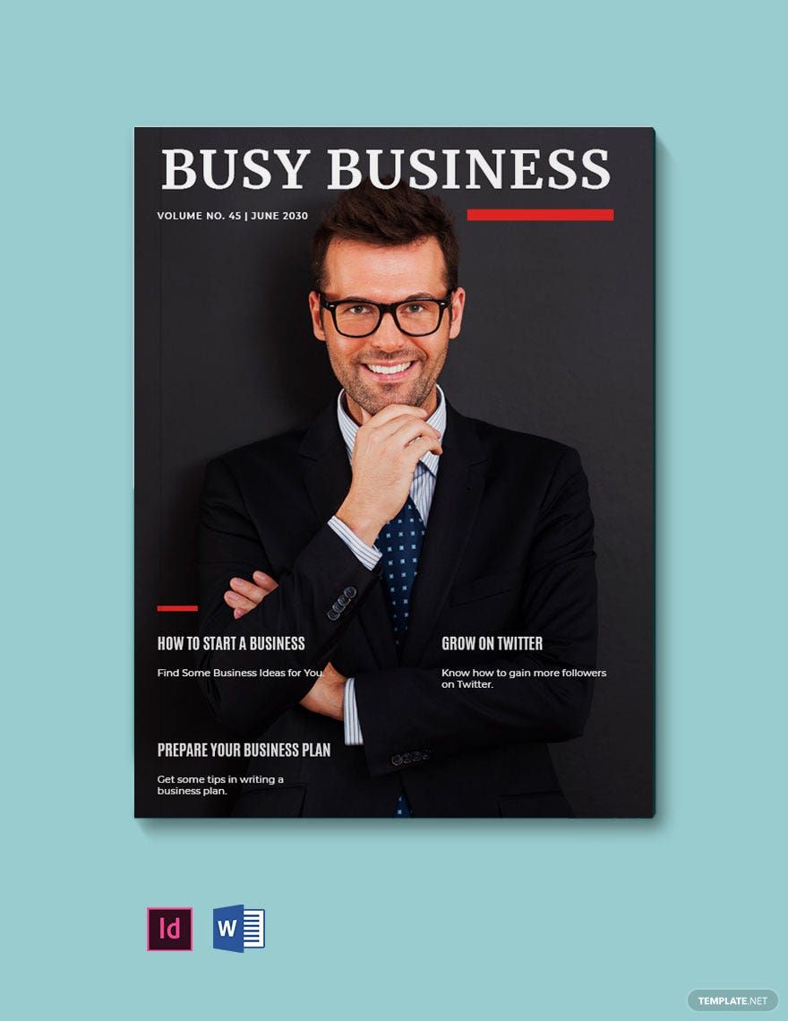 Small Business Startup Magazine Template