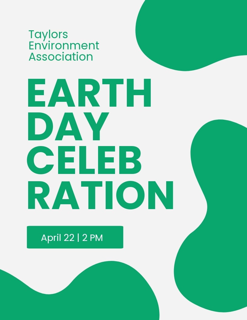Earth Day Event Flyer Template