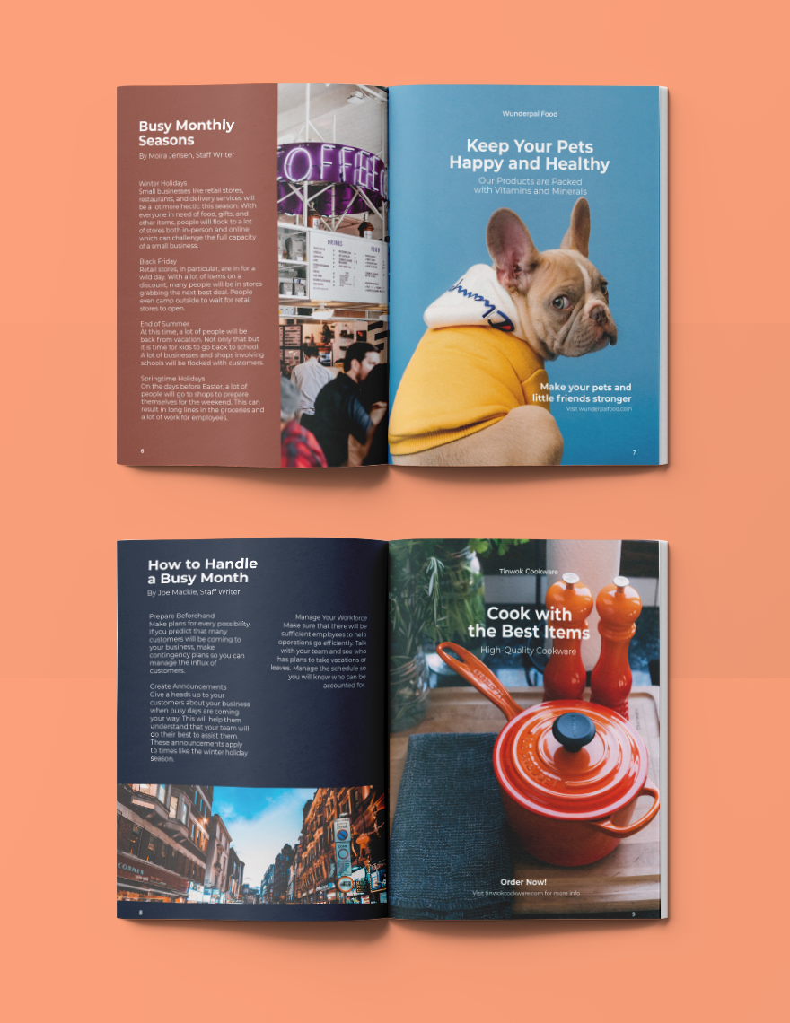 Small Business Monthly Magazine Template