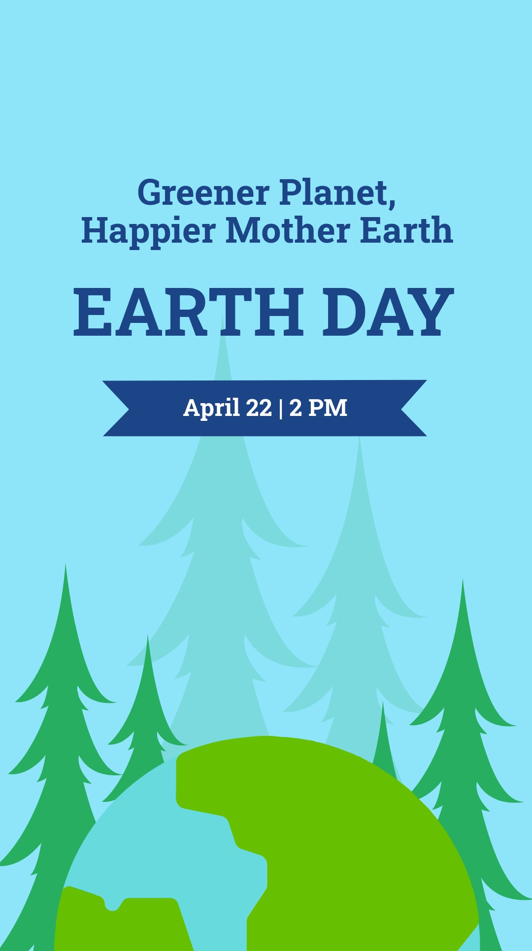 FREE Earth Day Ad Instagram Story Template Template