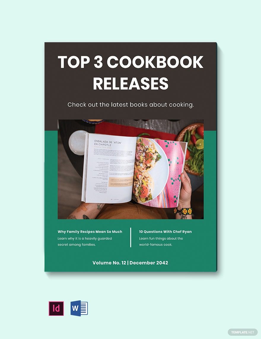 Cooking Book Magazine Template