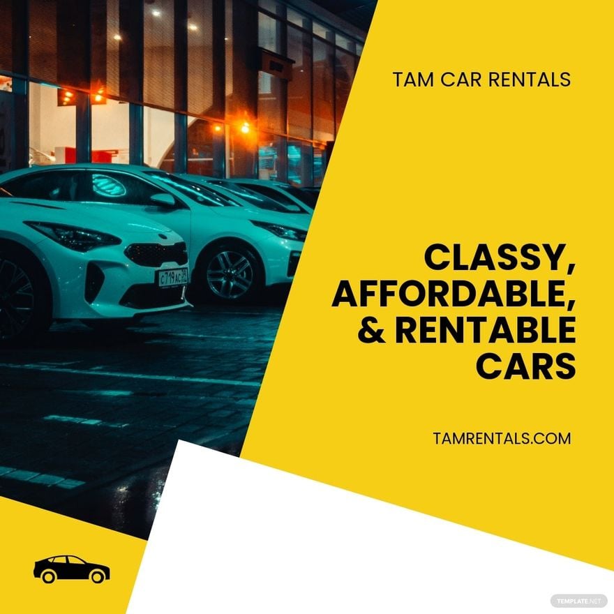 Free Car Rental Advertisement Instagram Post Template