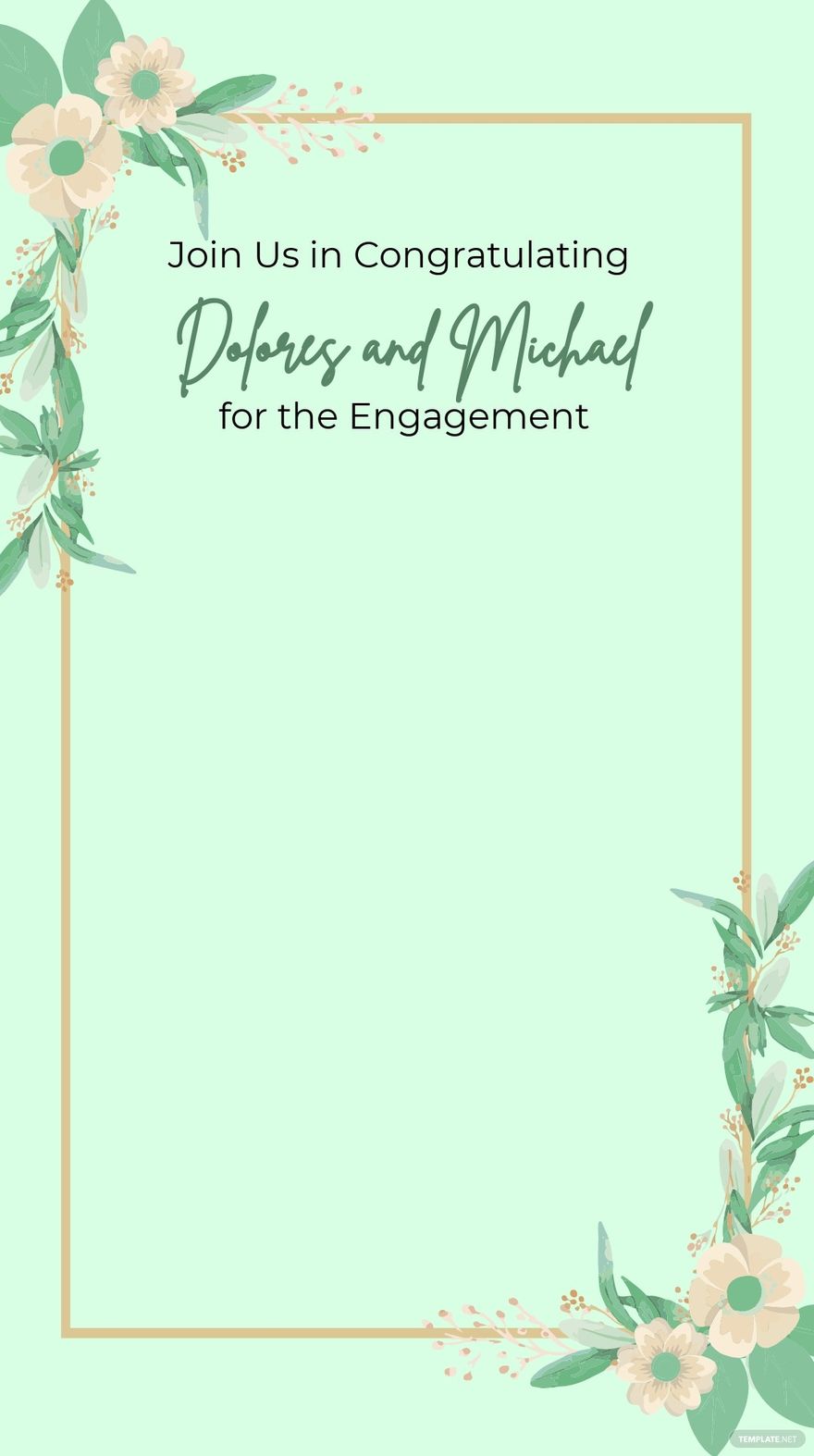 Free Engagement Announcement Snapchat Geofilter Template