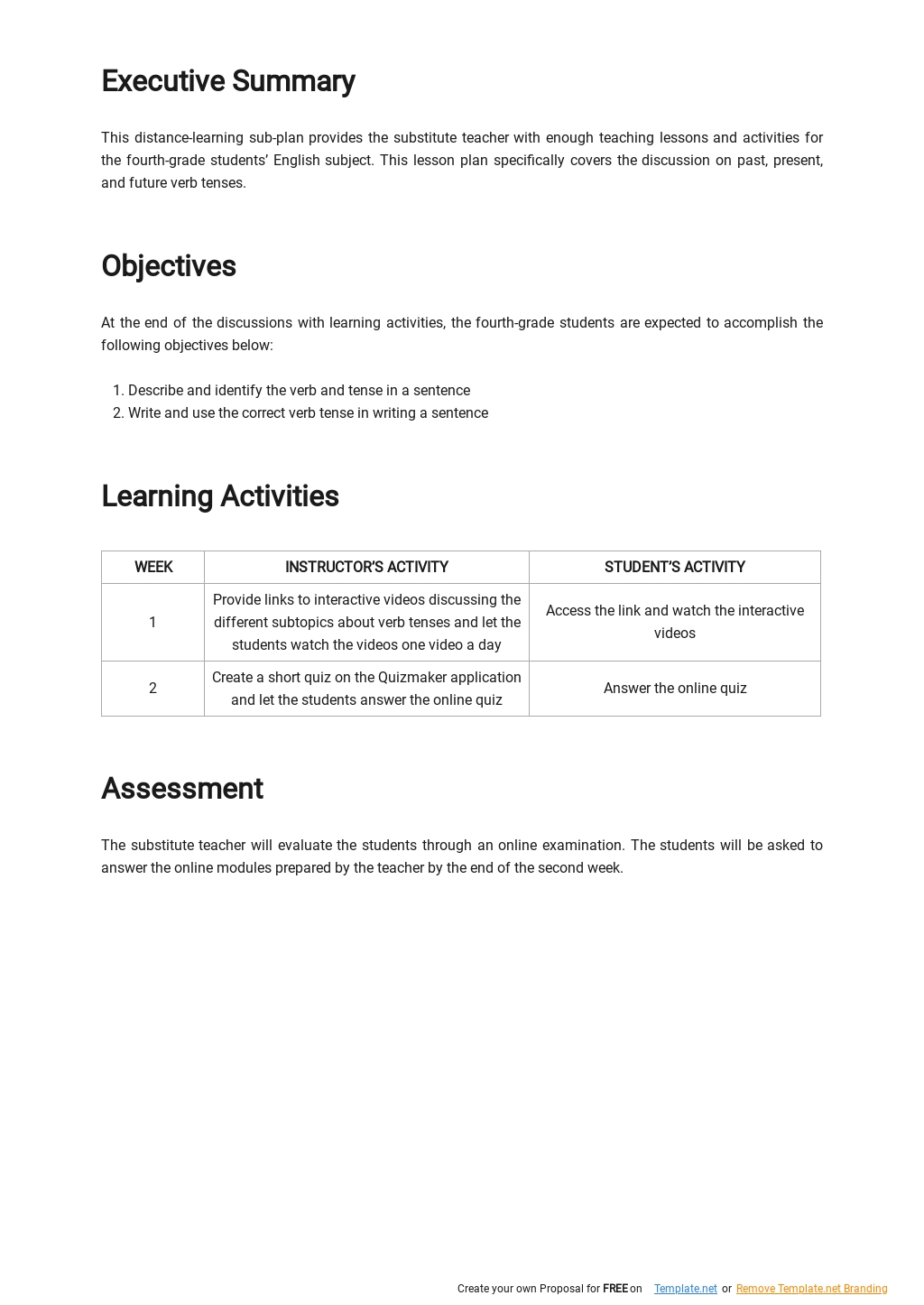 Distance Learning Sub Plan Template 1.jpe