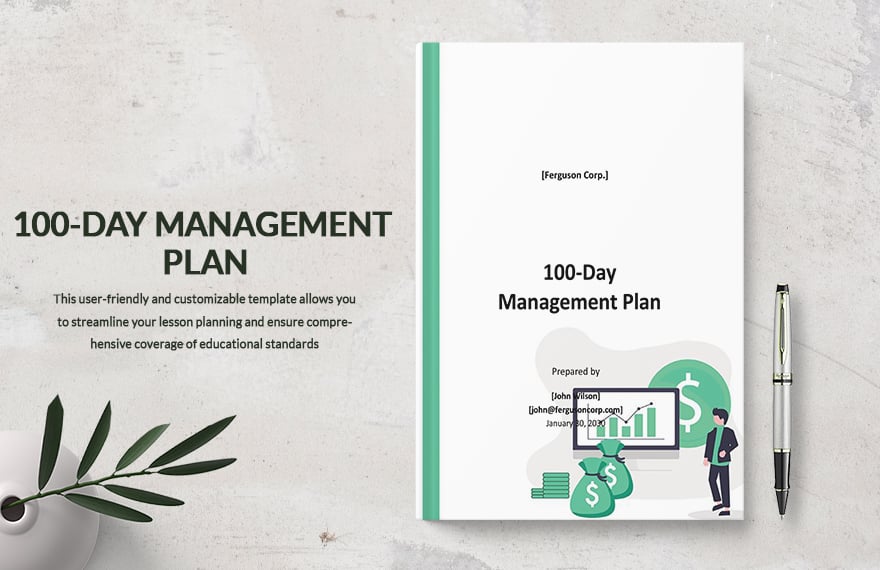 100-Day Management Plan Template