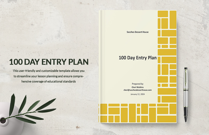 100 Day Plan Template In Word FREE Download Template