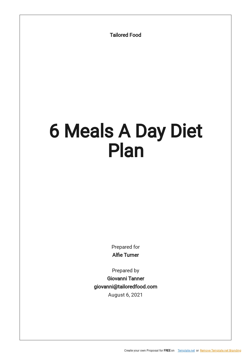 6 Meals A Day Diet Plan Template.jpe