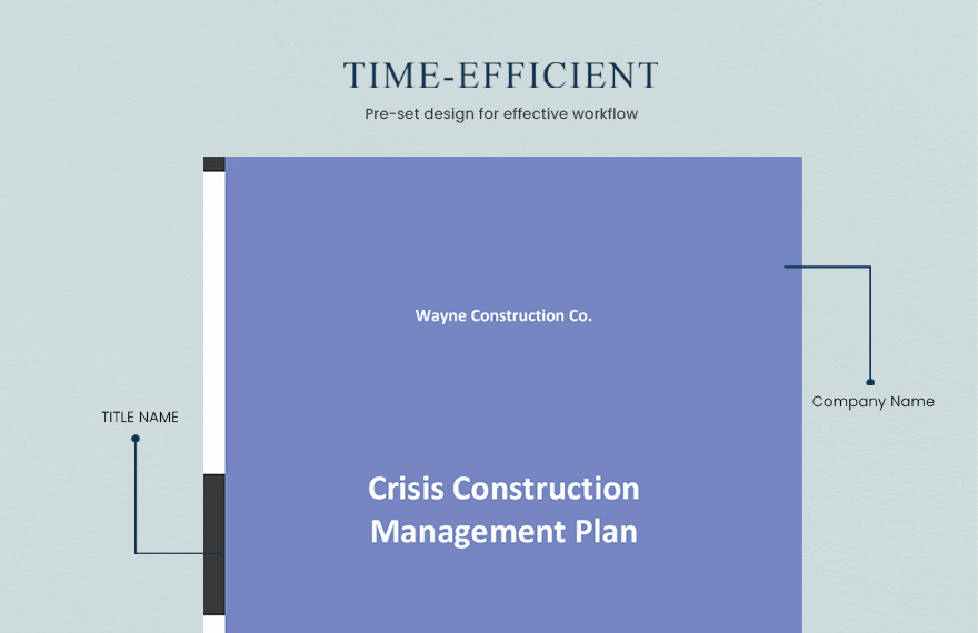 Crisis Construction Management Plan Template