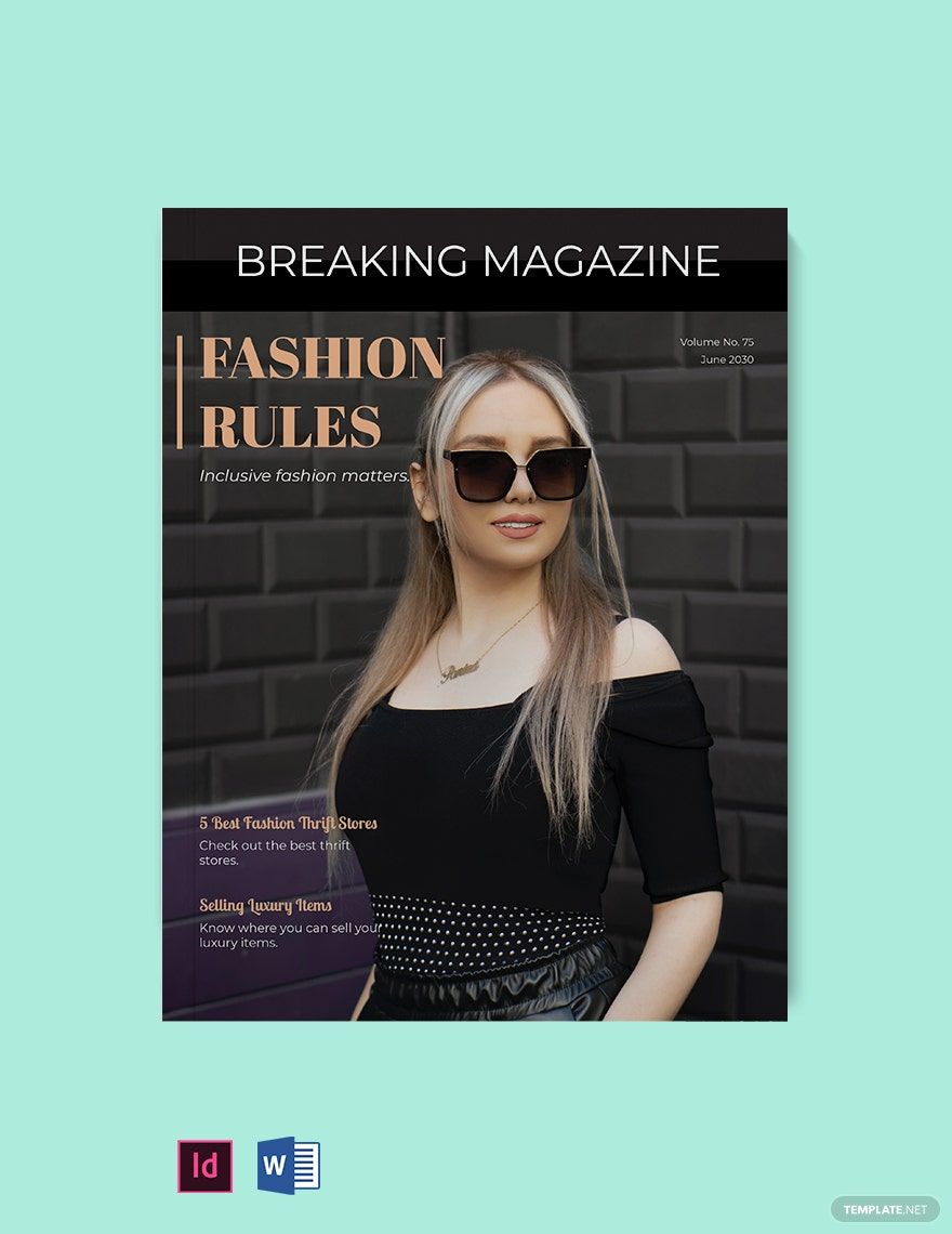 Metro Style Magazine Template InDesign Word PDF Template Metro Style Magazine Template InDesign Word PDF Template