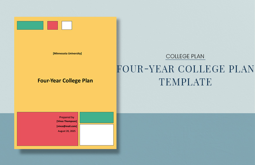 4 Year College Plan Template Download In Word Google Docs PDF 