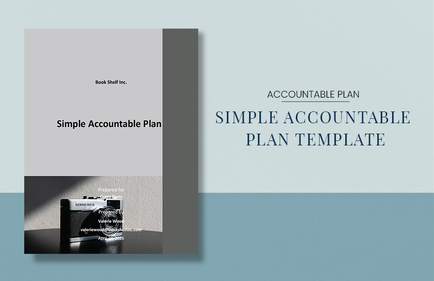 Simple Accountable Plan Template in Word, Google Docs, PDF, Apple Pages