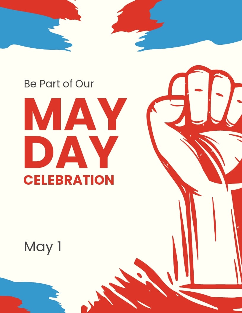 Free May Day Event Flyer Template in Word, Google Docs, PSD, Apple Pages, Publisher