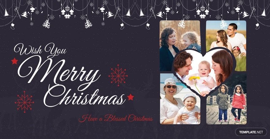 Simple Merry Christmas Card Template