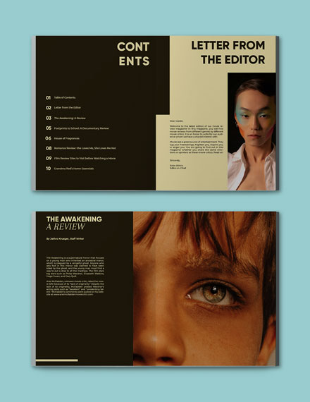 Movie Review Magazine Template Format