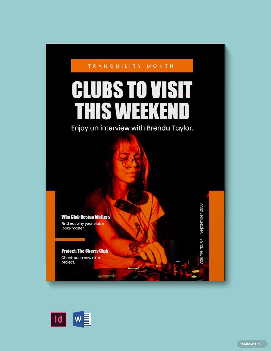 Club & Design Magazine Template