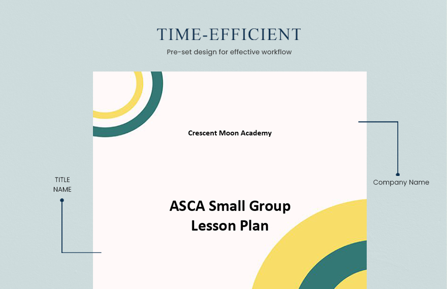 ASCA Small Group Lesson Plan Template