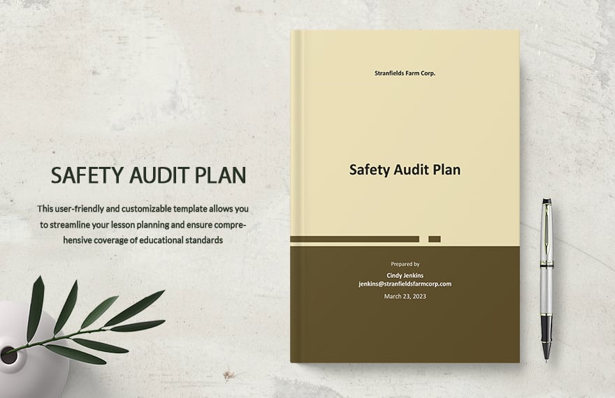 Safety Audit Plan Template