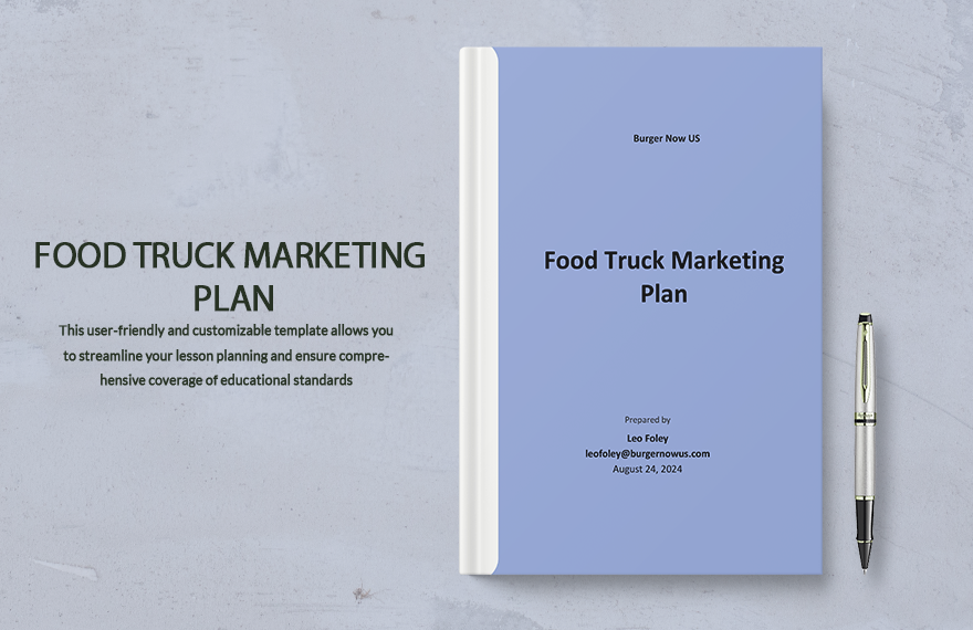 Food Truck Marketing Plan Template