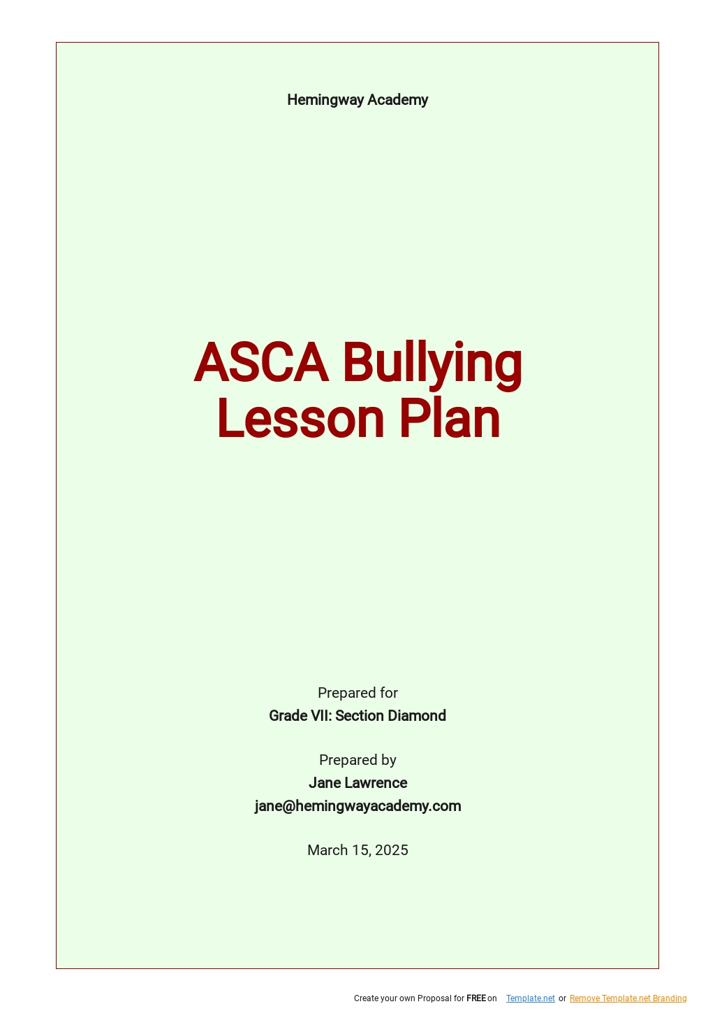 Health Care Social Care Business Plan Template