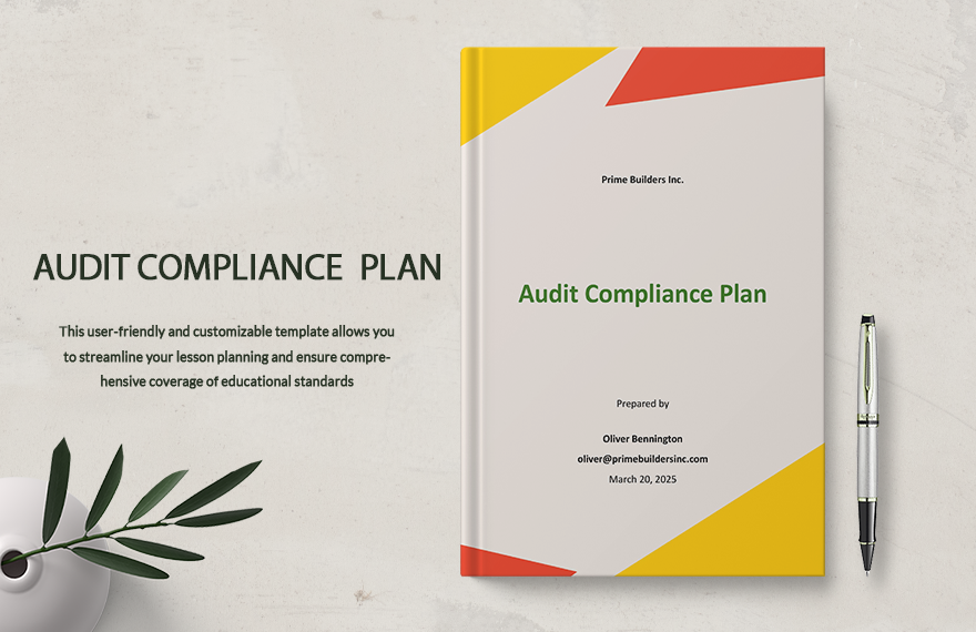Audit Compliance Plan Template