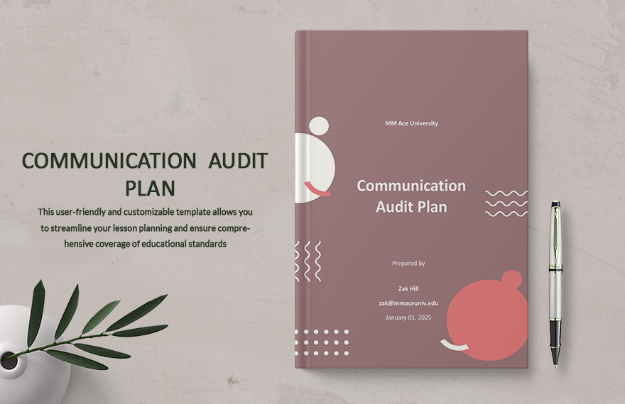 Communication Audit Plan Template