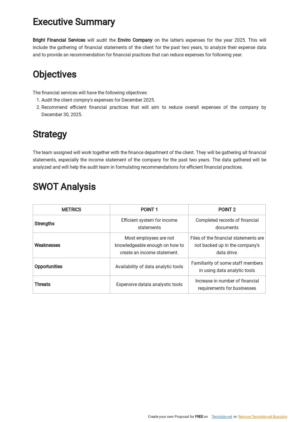 Audit Action Plan Template [Free PDF] | Template.net