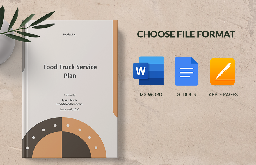 Food Truck Service Plan Template