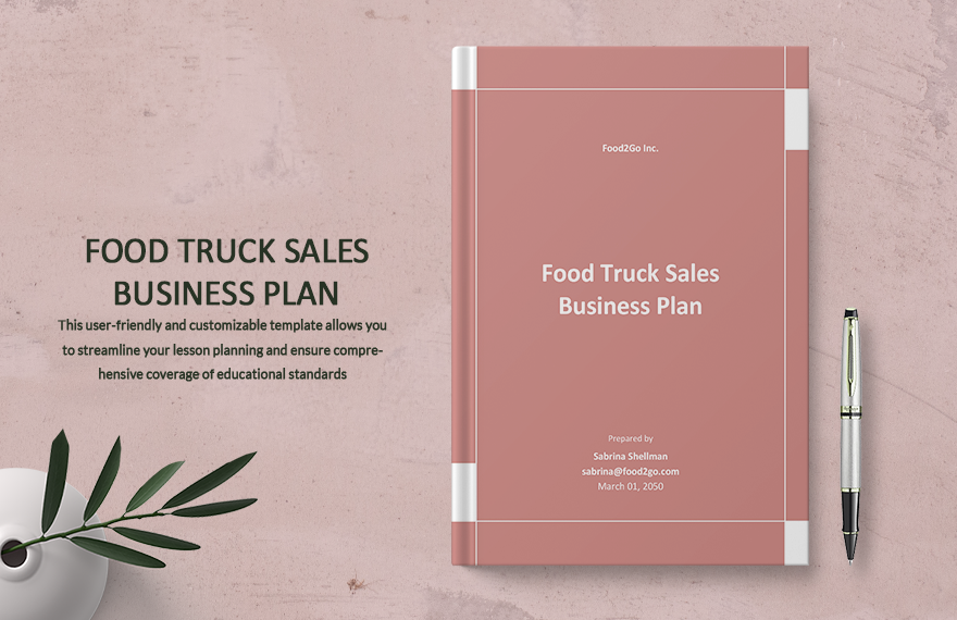 Food Truck Sales Business Plan Template