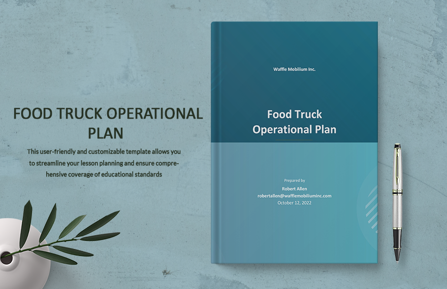 Food Truck Operational Plan Template