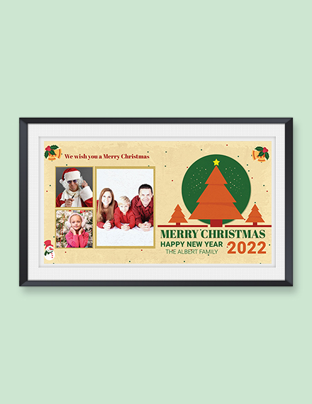 Christmas Wishes Photo Card Template - Word | PSD | Apple Pages | Publisher