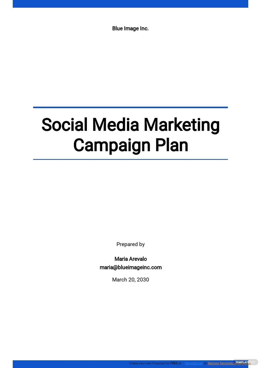 Social Media Marketing Campaign Plan
