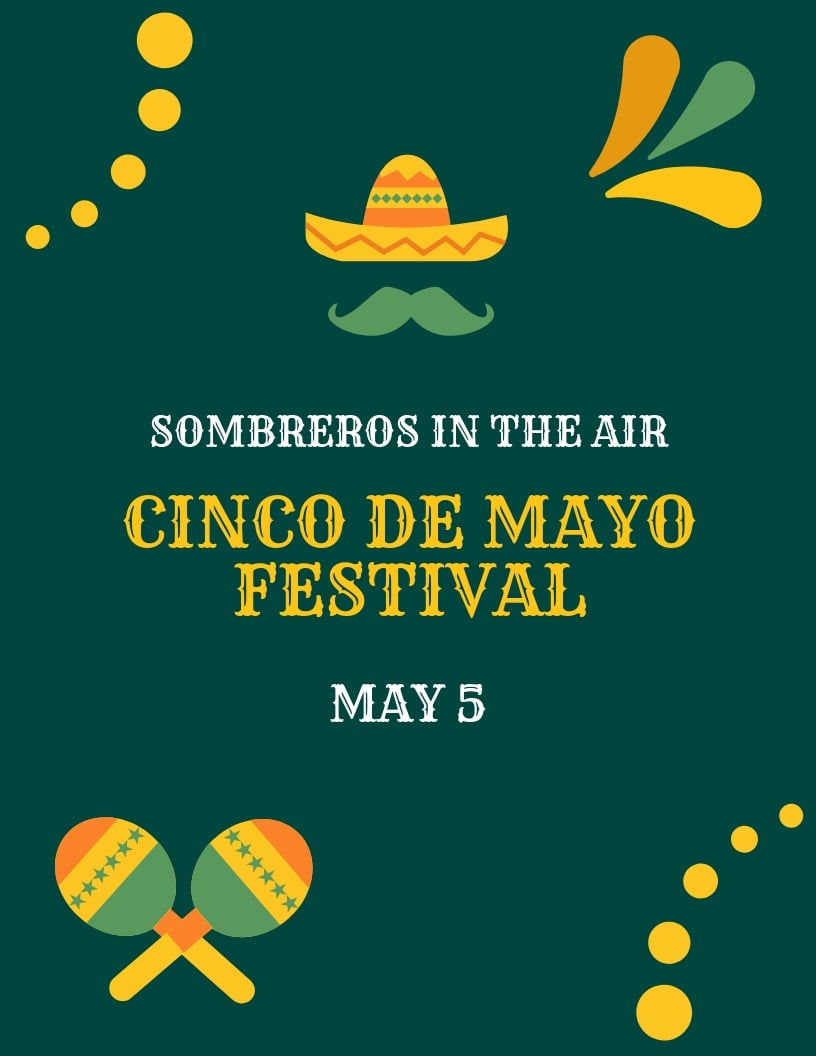 Free Cinco De Mayo Event Flyer Template in Word, Google Docs, PSD, Apple Pages, Publisher