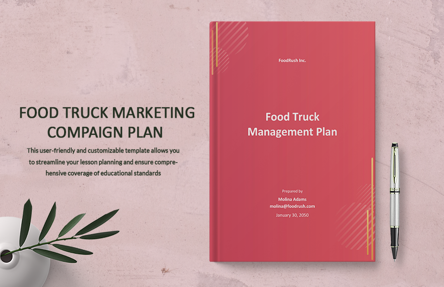 Food Truck Management Plan Template