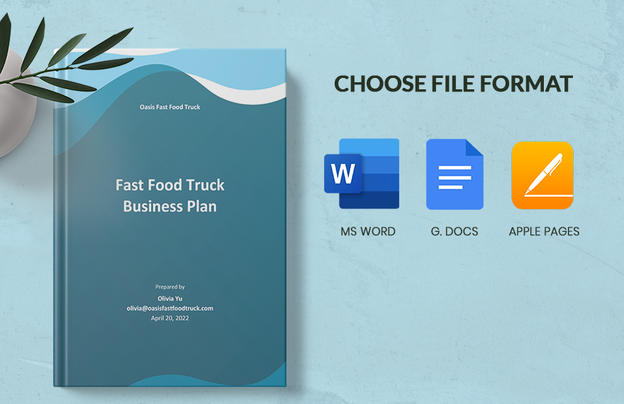 Fast Food Truck Business Plan Sample